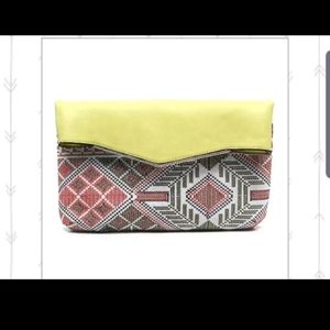 Aztec Printed Clutch